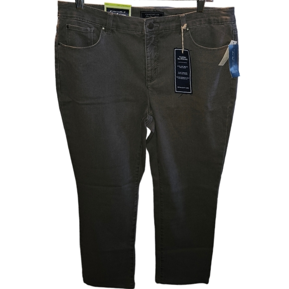 NWT Charter Club Studded Pocket Lexington Straight Leg Pants - Picture 1 of 5